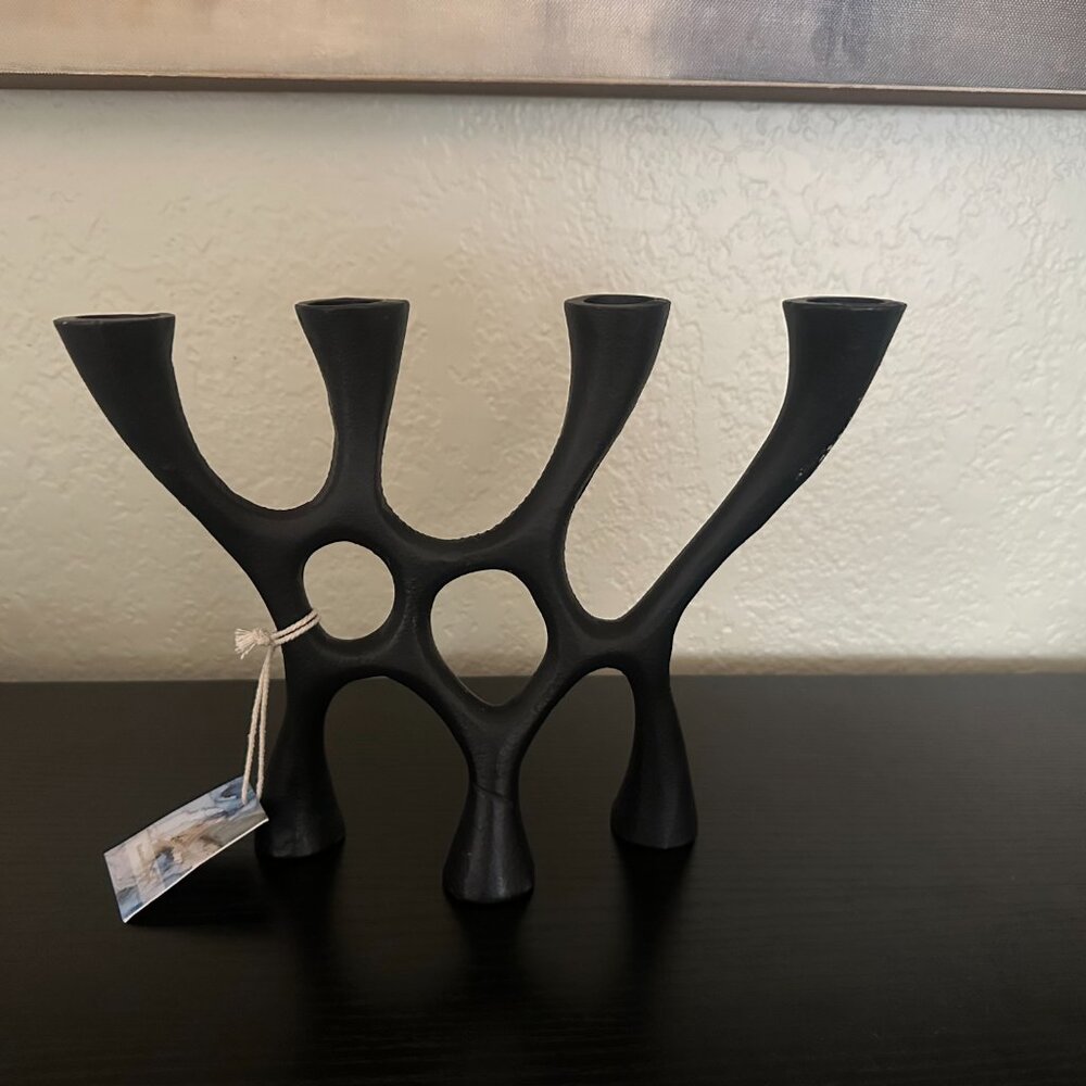 SOLD *NWT*Unique metal candle holder